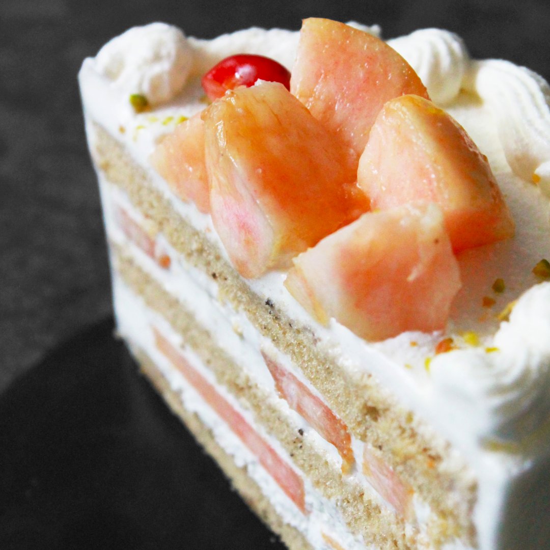 桃とアールグレイのショートケーキ【店頭受け取り限定】