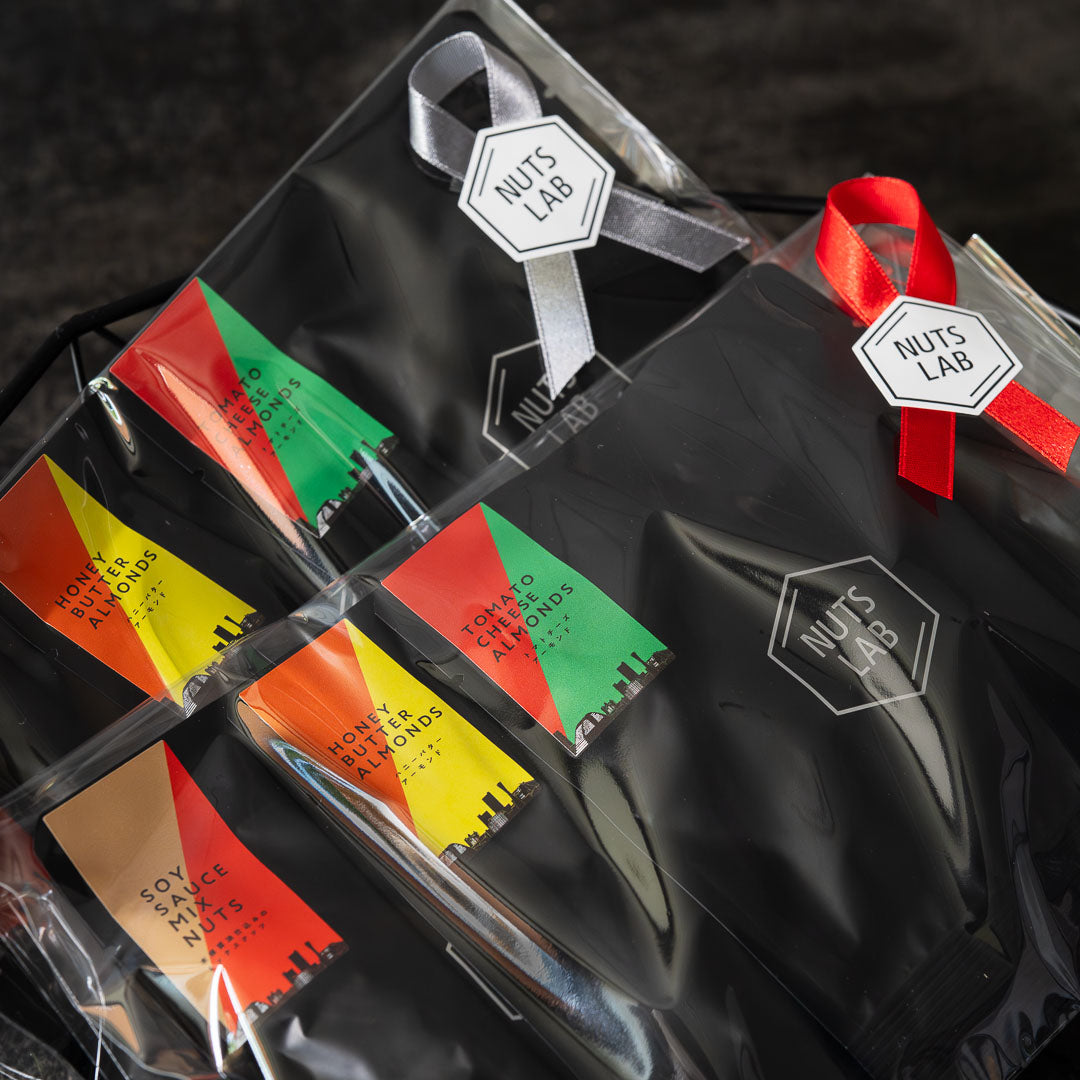 【クリスマスプレゼント】ミニナッツ3種セット -プチラッピング-